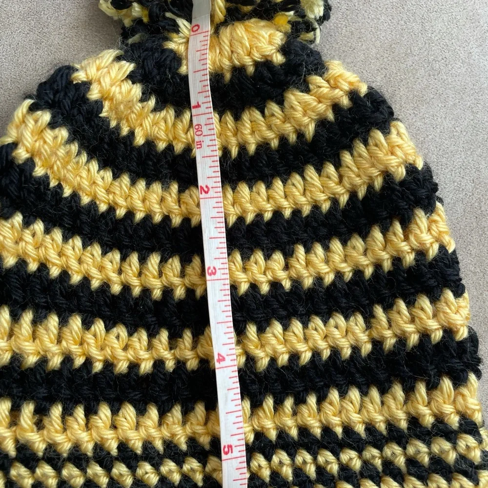Handcrafted crochet honeybee beanie